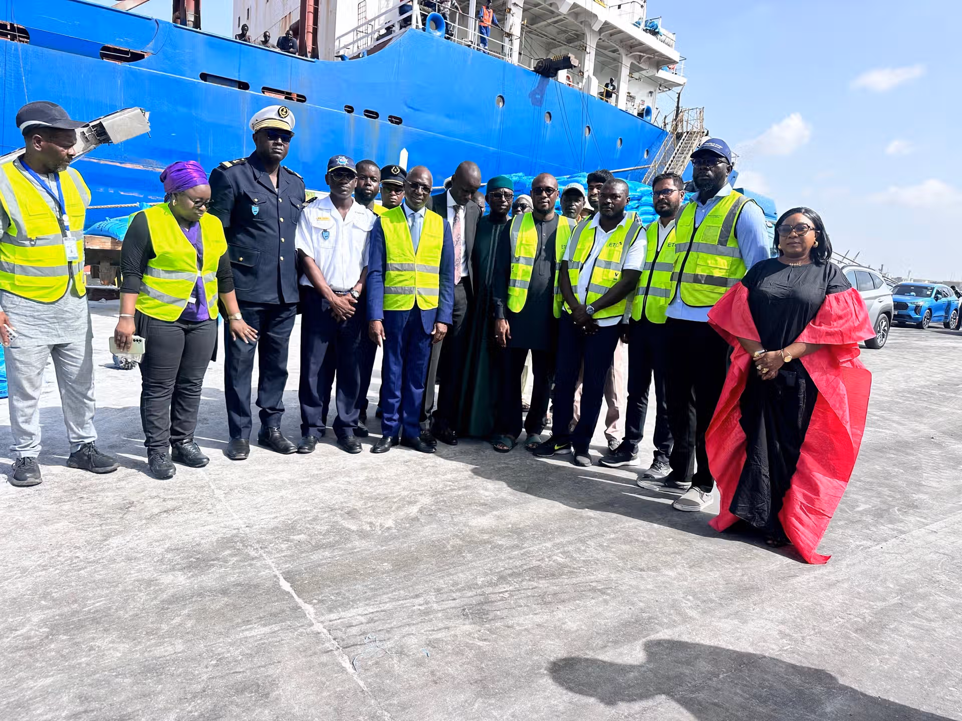 Arrivée d’un navire chargé d’engrais urée pour le Groupe Mbamba Tall